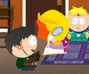 Kenny using his buddy command ability to attack a drow elf.