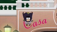 Mysterion jumping down off Casa Bonita.