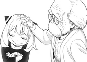 Sigmund tousles Anya's hair