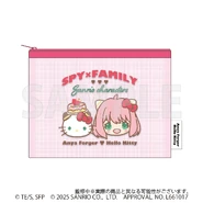 Mesh Pouch Anya Forger & Hello Kitty