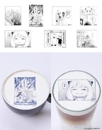 Famous Scene Latte 'Part 1-Part 7' (Hot or Ice) (名場面ラテ「その1～その7」[HOT or ICE], Meibamen Rate 「Sono 1 ~ Sono 7」[HOT or ICE]?)