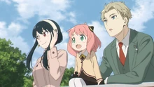 The Forgers look over the town