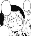 Anya mimics Demetrius's face