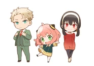 Family Chibi illustration by Yoko Uchida
