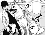 Keith attaches a bomb to a dog