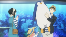 Loid gets Anya a penguin plush