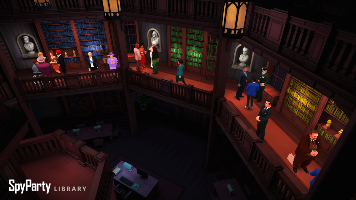 Library | SpyParty Wiki | Fandom