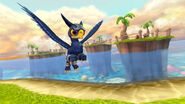 Sonic Boom flying in Leviathan Lagoon