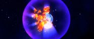 The world being pulled back together by Spyro's Aether fury at the climax of Dawn of the Dragon