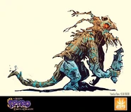 Early Axe Orc Design by Yan Le Pon