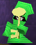 A Green Thief in Gnasty Gnorc.