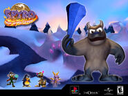 Spyro: Year of the Dragon wallpaper of Bentley the Yeti in his outpost