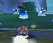 Разбег с ускорителя на троих