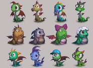 Concept art of the Baby Dragons for the Spyro Reignited Trilogy by I-Wei Huang[1]
