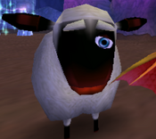 A sheep in Spyro: Enter the Dragonfly