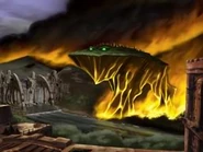 Разрушитель держит путь через Город (в DS версии)