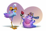 Concept art of Romeo and Juliet in the Spyro Reignited Trilogy