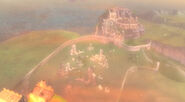 The city of Warfang as seen from the Floating Islands