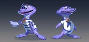 Spyro Reignited Trilogy Seal character concept art by Mat Mossman