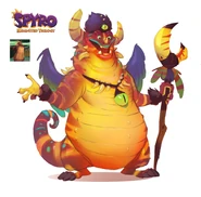 Spyro Reignited Trilogy concept art of Jed by Devon Cady-Lee