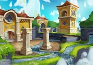 Concept art of Sunny Villa by H. Cardoso