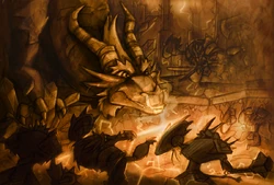 Вольтир использует свои силы, отбивая атаку армии Короля Обезьян