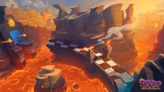 Spyro Reignited Trilogy concept art of Canyon Speedway by John Loren