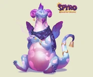 Spyro Reignited Trilogy concept art of Copano by Devon Cady-Lee
