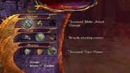 Spyro's Armor selection screen in The Legend of Spyro: Dawn of the Dragon