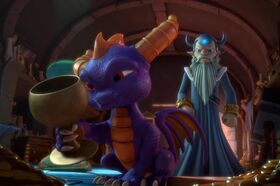 Master Eon pointing out Spyro's over-inflated ego