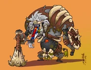 A Swamp Ape Commander by Jared Pullen