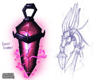 Cynder's energy crystal concept by Jared Pullen