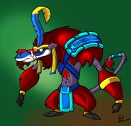 A Tall Plains Ape Soldier by Roderick Wong