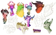 Spyro Reignited Trilogy dragon variety exploration by Devon Cady-Lee