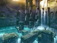 Концепт-арт Пещеры Водопада в Катакомбах