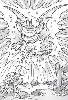 skylanders swap force coloring pages stink bomb