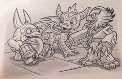 Spyro with Jet-Vac and Trigger Happy