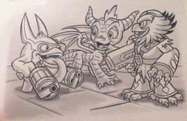 Spyro with Jet-Vac and Trigger Happy