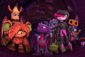 Cynder with the other cadets and 