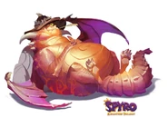 Spyro Reignited Trilogy concept art of Cyprin by Devon Cady-Lee