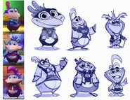 Design concepts of the Penguins in the Spyro Reignited Trilogy by Shaun Bryant