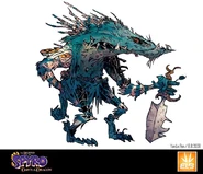 Early Axe Orc design by Yan Le Pon