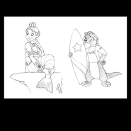 Concept art of Otto and Lily in Spyro: A Hero's Tail