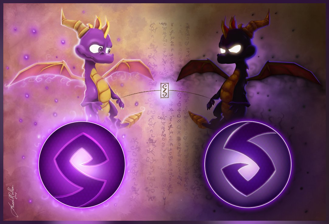 dark spyro drawings