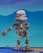 Mr. Bones dancing in Enchanted Towers in Reignited Trilogy