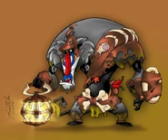 SwampApeLeader SparxLantern.jpg (151 KB) A Swamp Ape Leader holding a lantern by Jared Pullen