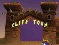 Портал в Cliff Town — типичный для этих краёв.