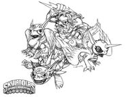 Concept Art of the Air Skylanders