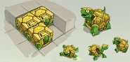 Concept Art of the Turtles in Skylanders