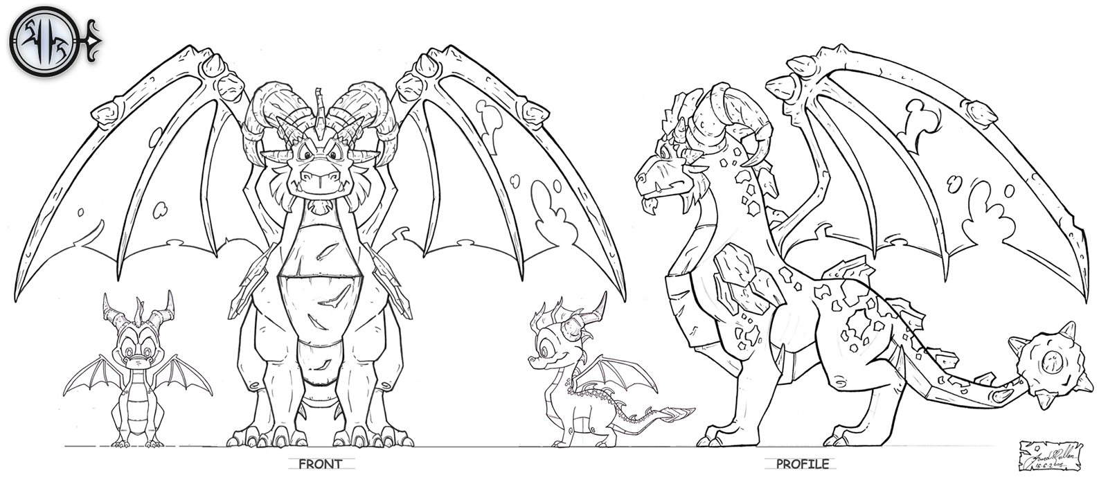 spyro the dragon coloring pages